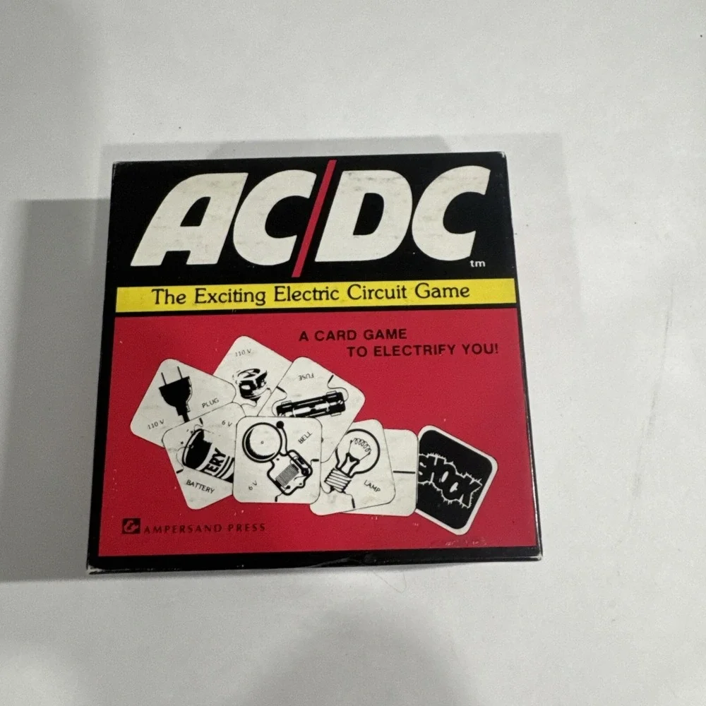 1970s Complete AC/DC The Exciting Electric Circuit Card Game